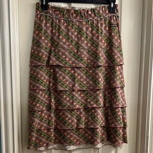 Matilda Jane Colorful Tiered A-Line Skirt